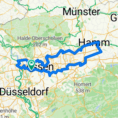 Route Industriekultur per Rad - Rundkurs