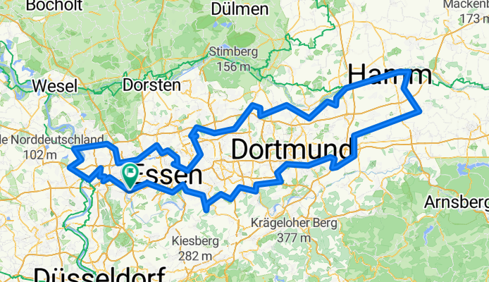 Route Industriekultur per Rad - Rundkurs