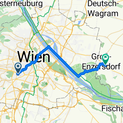 Hilschergasse, Wien nach Schloßhofer Straße, Groß-Enzersdorf