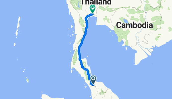 From Amphoe Na Thawi to Bangkok