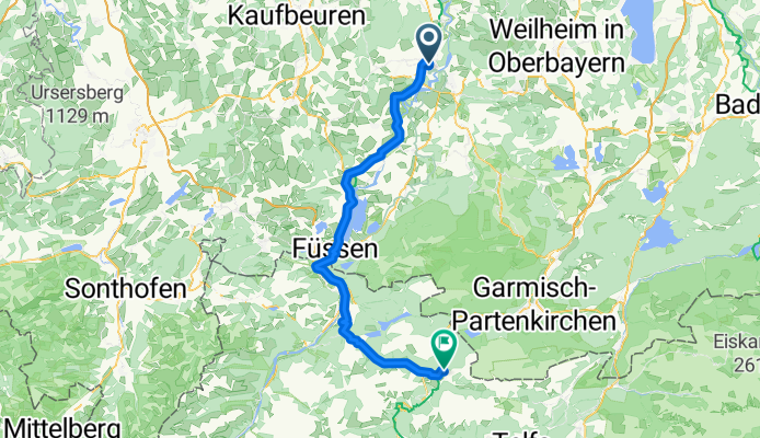 Tag 2: von Schongau nach Ehrwald