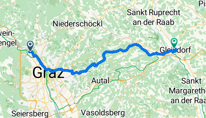 Graz nach Gleisdorf