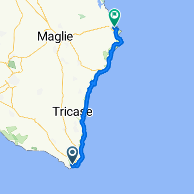 Via Giorgio Castriota Scanderbeg, Castrignano del Capo to Via San Francesco di Paola, Otranto