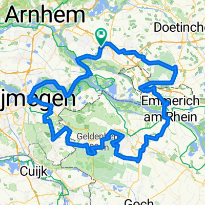 Route 125 km voor Classic op zondag 19 april 2026.