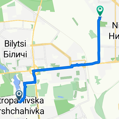 Маршрут в вулиця Мрії 16, Київ