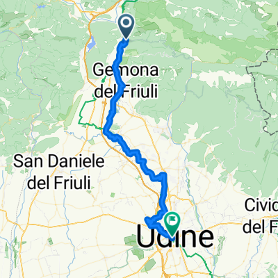 From Venzone to Udine