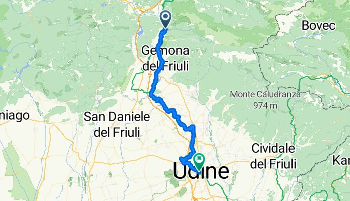 From Venzone to Udine