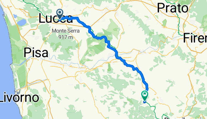 Via di Tiglio, Lucca nach Via Del Torrino, Gambassi Terme