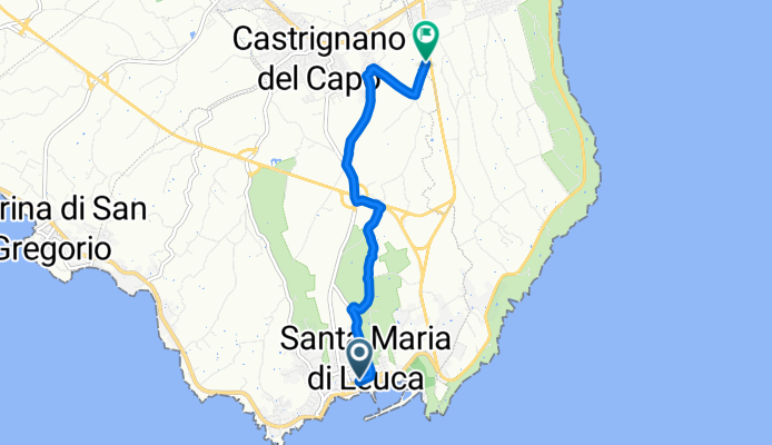 Lungomare Cristoforo Colombo, Castrignano del Capo to Via della Resistenza, Gagliano del Capo