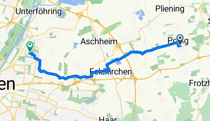 Buchenweg nach Ruth-Drexel-Straße