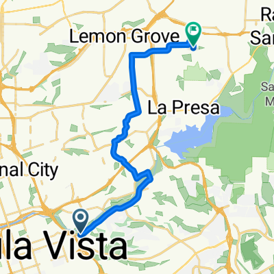 Plaza Bonita Rd Bike Path, Chula Vista to Lamar St, Spring Valley