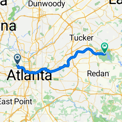 From Atlanta to Stone Mountain