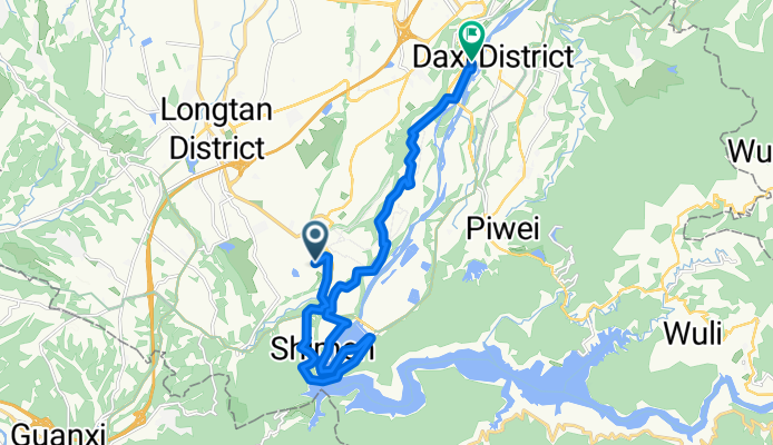 Route to Longtan District