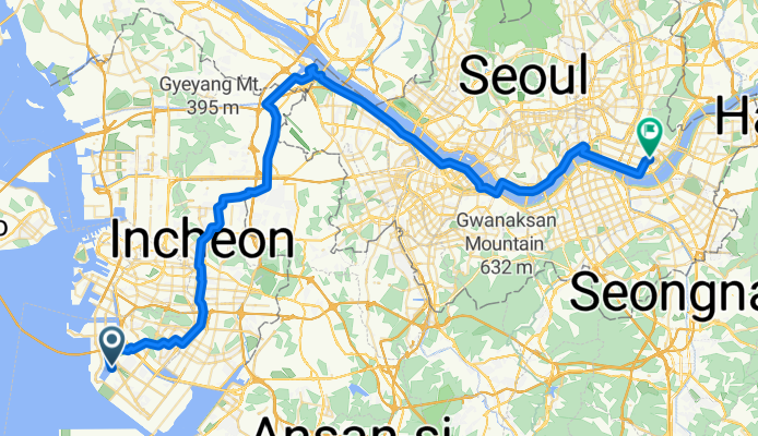 Route to Pullman Ambassador Seoul Eastpole