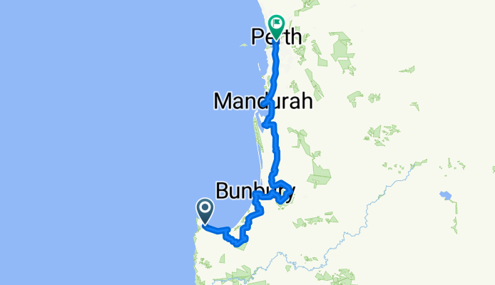 Gifford Rd, Dunsborough to Mill Point Ward, South Perth