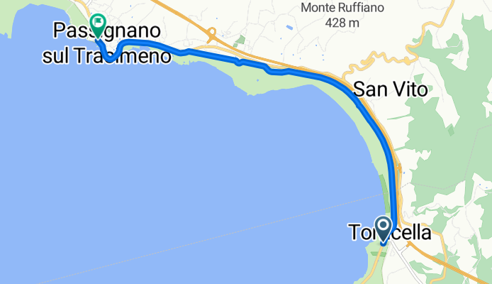 torricella to Passignano sul Trasimeno