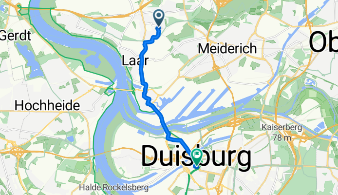 Coupettestraße, Duisburg nach An der Bleek, Duisburg