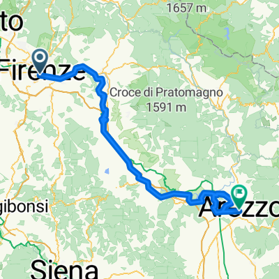 Italien - 3 Florens - Arezzo - 4 Arezzo – Chiusi (DEVELOPED)