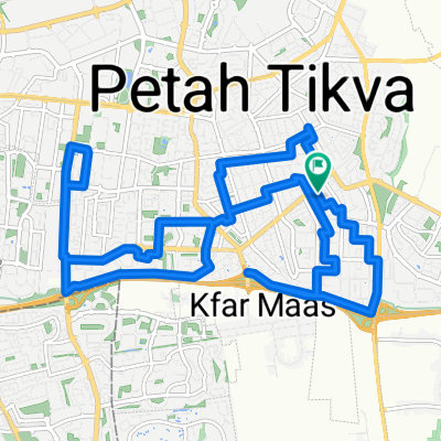 רח׳ האר״י הקדוש, פתח תקווה до רח׳ האר״י הקדוש, פתח תקווה