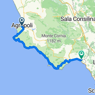 10: Agropoli – Sapri (Här finns det olika vägval)