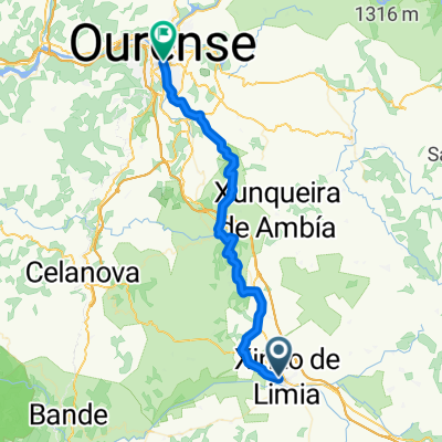 De Xinzo de Limia a Ourense