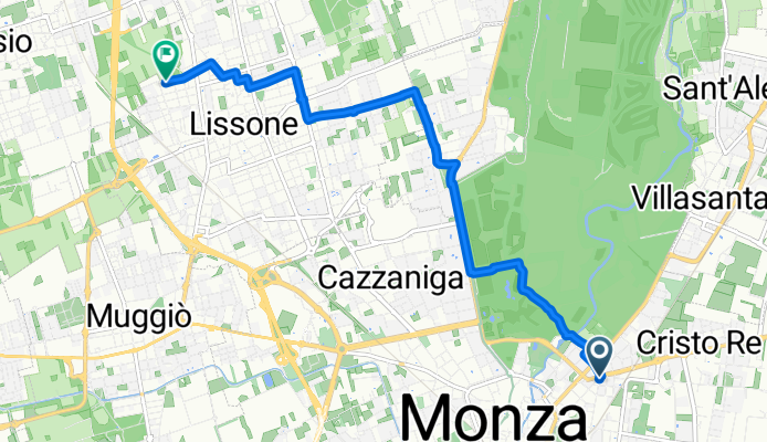 Da Via Oreste Pennati 4/A a Via Corino