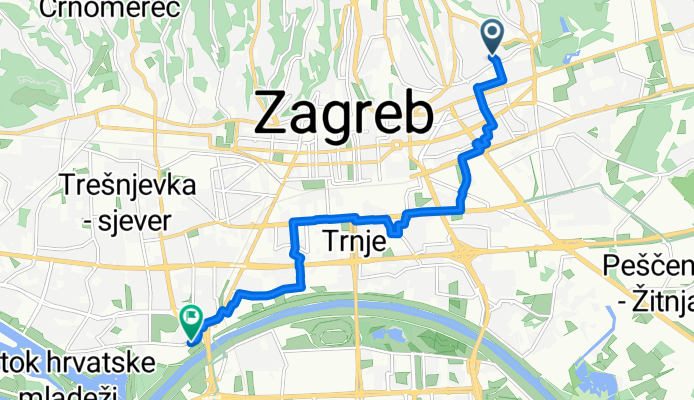 Jordanovac 61A to Jarunska ulica