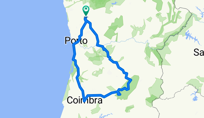Route from Braga