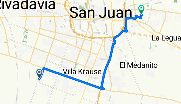 Ruta a Avenida Sarmiento