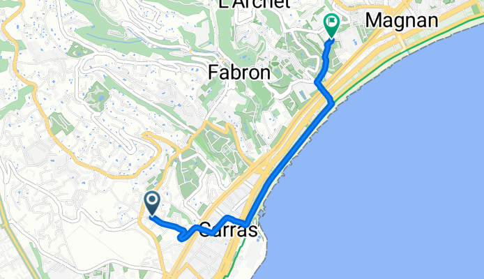 Avenue Sainte-Marguerite, Nice à Boulevard Édouard Herriot, Nice