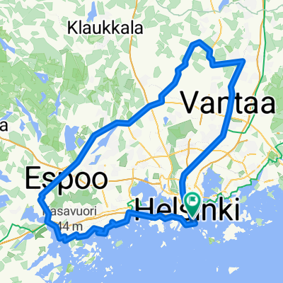 Route in Helsinki