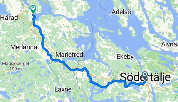 Södertälje to Nygatan, Strängnäs