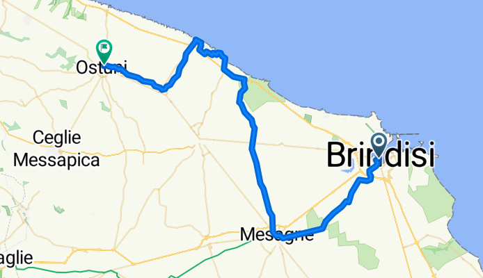 Via Filomeno Consiglio, Brindisi to Piazza della Libertà, Ostuni