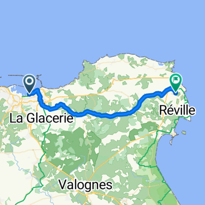 From Cherbourg-en-Cotentin to Montfarville