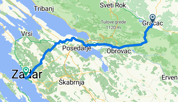 Gračac - Zadar