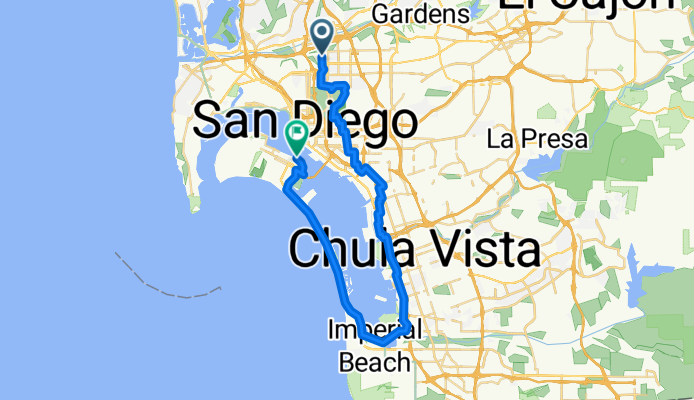 Route to Ferry Broadway