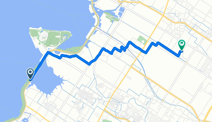 Sazanami-kaido Street, 구사쓰시에서 Sukoyaka-dori Street, 모리야마시까지