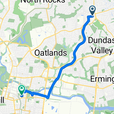 Pennant Hills Rd, Carlingford to Hassall St, Parramatta