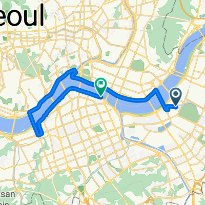 신천동, 서울특별시에서 올림픽대로, 서울특별시까지