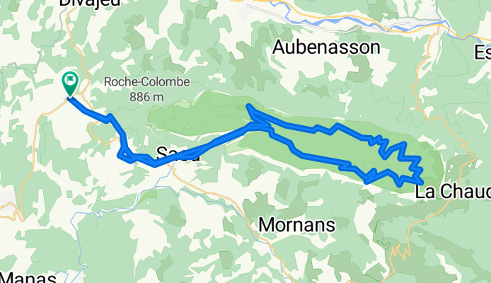 Boucle Saou– Centre historique de Saou au départ de La Répara-Auriples