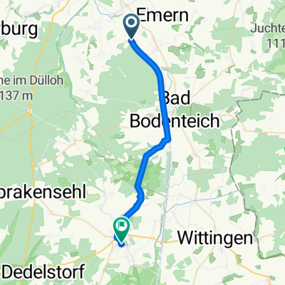 Wrestedt nach Helmrichsweg, Hankensbüttel