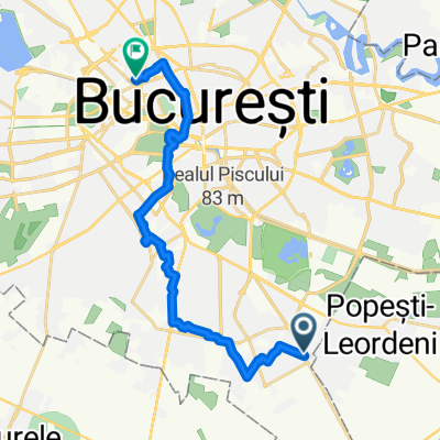 Route in Bucharest