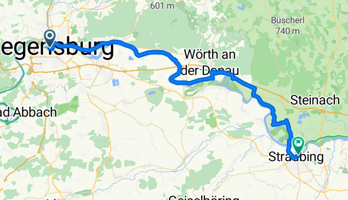 Donau-Radweg: Regensburg – Straubing CLONED FROM ROUTE 64