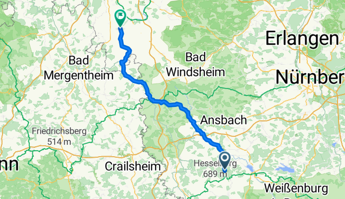 Arberg - Gaukönigshofen