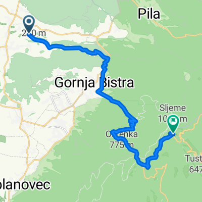 Fijanova ulica, Jakovlje to Sljemenska ulica, Zagreb