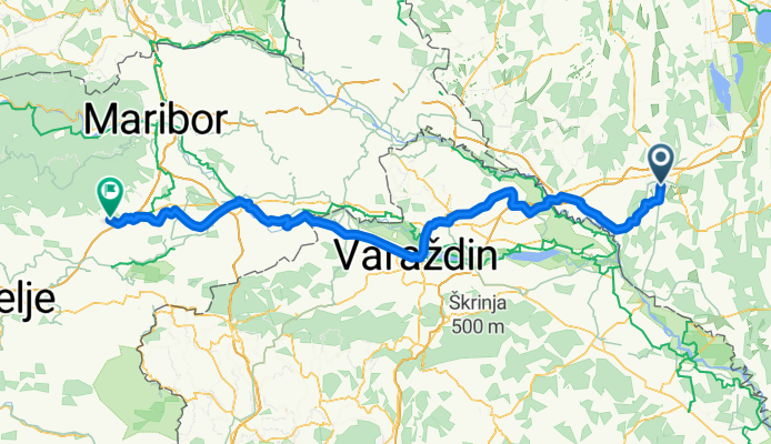 Vasút utca, Nagykanizsa - Zgornja Ložnica, Zgornja Ložnica