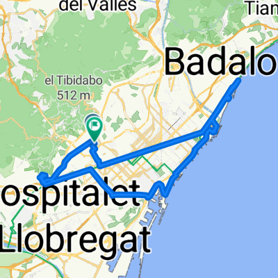 Carrer del Bisbe Sivilla, Barcelona a Carrer de Castanyer, Barcelona