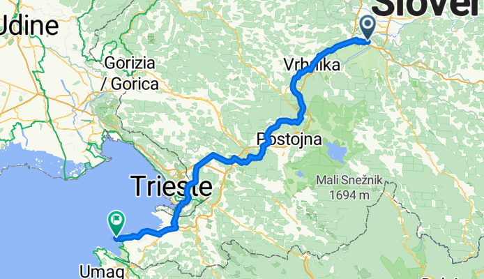 Ulica Andreja Kumarja, Ljubljana - Ulica IX. Korpusa, Piran