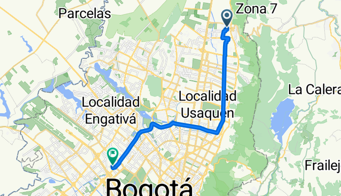 De Carrera 8d # 191-70 a Carrera 73a # 51A-29