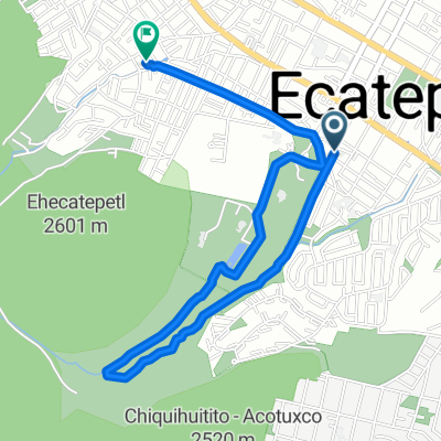 De Calle Nicolás Bravo Sur a Puerto Márquez